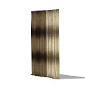 Elegant Vertical Striped Gold Beige Textured Window Curtains With Light Filtering Effect