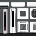 Modern air conditioner air conditioner outlet vertical air conditioner hanging air conditioner inverter air conditioner cabinet air conditioner hanging machine 3d model
