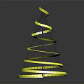 Shiny Metallic Gold Spiral Fashion Accessory Belt For Trendy Clothing And Apparel Style