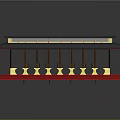 Vintage Red Yellow Bus with Gray Roof and Wooden Seats Interior Design