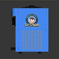 Blue Frozen Treat Machine With Dispensers Front Pedal And Frozen Treats Label
