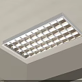 Modern Sleek White Grille Ceiling Light For Indoor Recessed Lighting Fixture