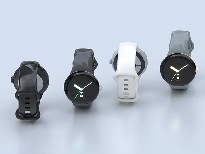 Smart Watches With Various Colors Modern Design And Stylish Features 3d model