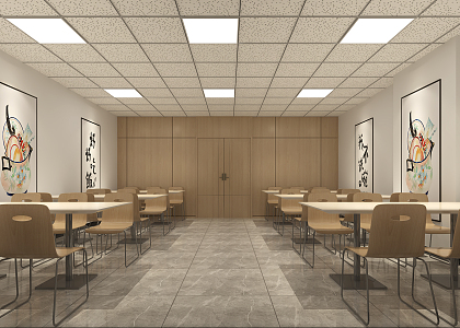 Modern Restaurant 3d model