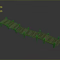 Rustic Outdoor Wooden Dock Structure With Weathered Planks And Support Posts