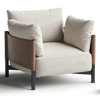 Modern Single Sofa 3d model