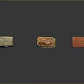 Various Colored Textured Bricks With Different Shapes And Weathered Surfaces