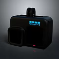 Black Modern Computer Peripheral With LED Display Compact Design And USB Ports