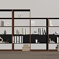 Storage Rack Bookshelf Ornaments 3d model