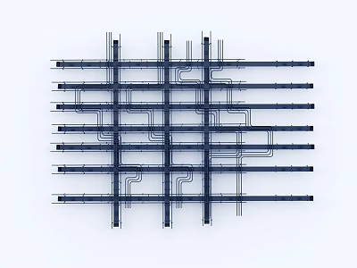 Modern Piping 3d model