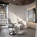 Modern Beauty Salon Interior With Styling Chairs Mirrors And Contemporary Design