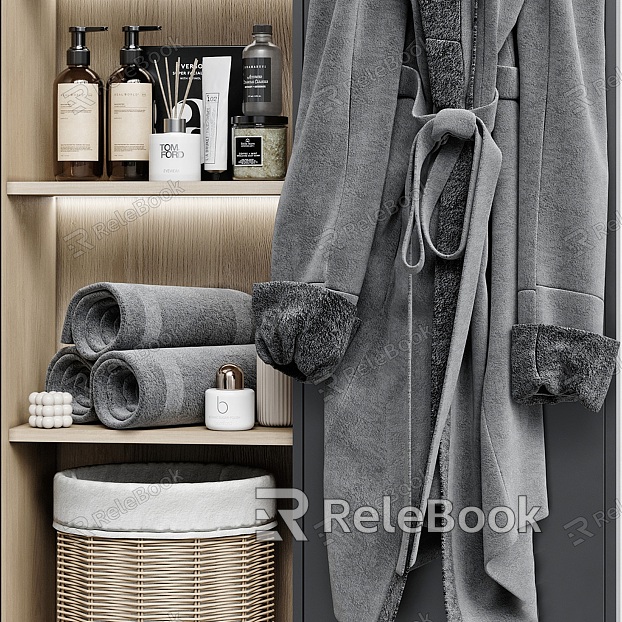 Modern Bathroom Bathrobe Small Bathroom Pieces model