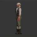 Modern man worker European worker mechanic 3d model