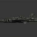Futuristic Cosmic Spaceship With Metallic Texture And Complex Structure For Space Exploration