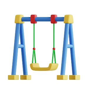 Swing play equipment children's toys 3d model