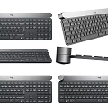 Modern Logitech Keyboard Aft Keyboard Logitech Wireless Keyboard Simple Wireless Bluetooth Keyboard Creative Minimalist Keyboard 3d model