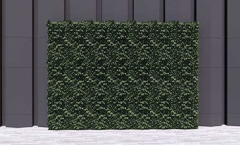 modern plant wall green plant wall 3d model