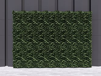 modern plant wall green plant wall 3d model