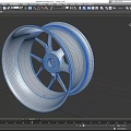 Stylish Silver Alloy Wheel Rim With Modern Spoke Design And Central Logo
