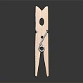 Durable Wooden Clothespin with Metal Spring for Essential Household Drying Use
