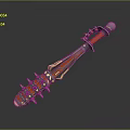 Sci-fi Hammer Sci-fi Stick Mace Sci-fi Weapon Ancient Weapon Hammer Cold Weapon Medieval Item 3d model