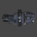 Tactical Modern Weapon With Metallic Structure And Adjustable Sight Mechanical Parts 3d model