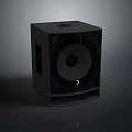 Black Modern Subwoofer Speaker With High Performance Audio Equipment Design