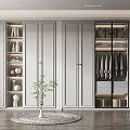 Modern Wardrobe Interior Design With Glass Doors And Clothing Storage Shelves