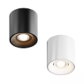 Modern Black And White Downlights Spotlights With Sleek Design And LED Lighting 3d model