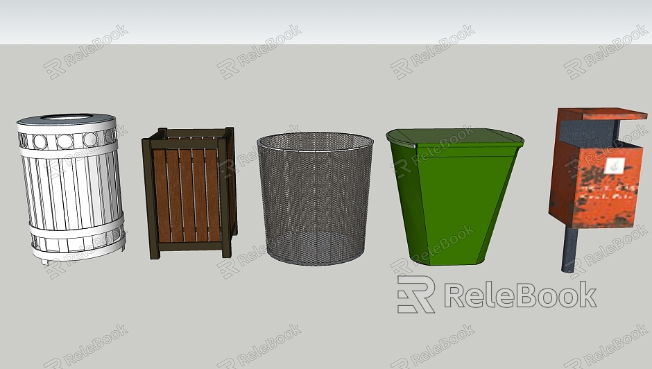 Modern trash can dustbin trash can lighter dustbin cup bags model