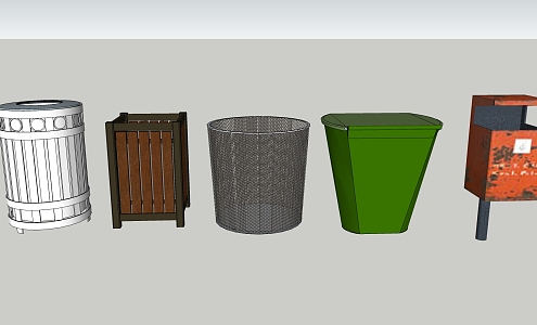 Modern trash can dustbin trash can lighter dustbin cup bags 3d model