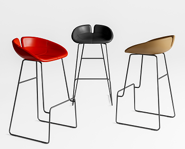 Modern MOROSO Bar Chair 3d model