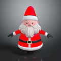 Festive Santa Claus Decorative Figurine With Red Outfit White Beard Black Gloves And Belt