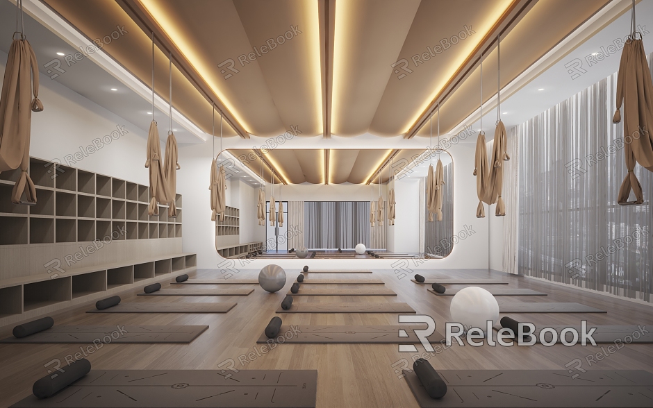 Yoga Studio Gym Pilates Yoga Simple Light Luxury model