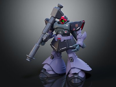 Modern Robot Rocket Warrior Rocket Robot Machine Warrior 3d model