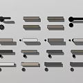 Modern Door Handle Simple Door Handle 3d model