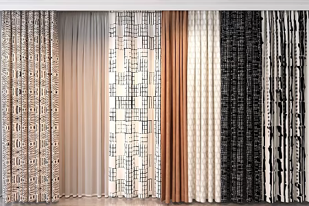 Curtains 3d model