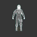 Game and Movie Character in Red Jumpsuit with Helmet and Goggles