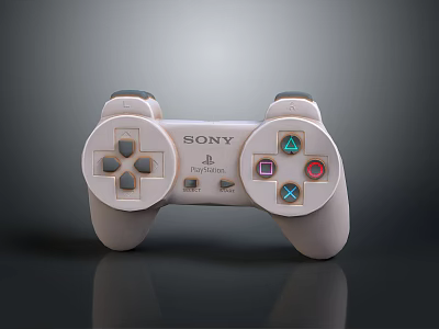 Sony PlayStation Controller With Ergonomic Design And Colorful Buttons For Daily Life 3d model