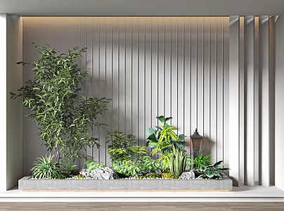 Modern landscape sketch interior landscape 3d model