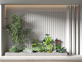 Modern landscape sketch interior landscape 3d model