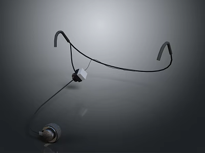 Practical Household Organizer With Black Curved Hooks And White Base Unit 3d model