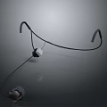 Practical Household Organizer With Black Curved Hooks And White Base Unit