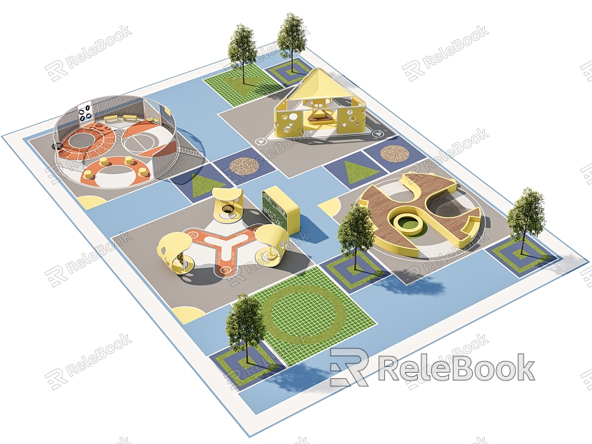 Pocket Park Physical Training Outward Bound Children's Park People's Activity Site Landscape Park model