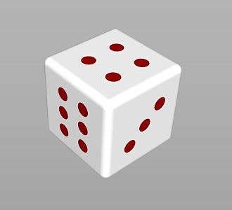 Modern Dice 3d model