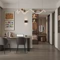 Modern Living And Dining Room Interior With Sofa Coffee Table And Floor To Ceiling Windows