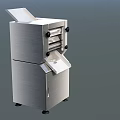 Stainless Steel Commercial Kitchen Dough Press Machine With Control Panel Buttons 3d model