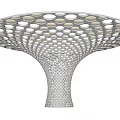 Alien Landscape Pillar Landscape Rest Pavilion Alien Pillar Gradient Perforated Pillar Creative Pillar 3d model