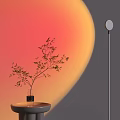 Floor lamp sunset lamp sunset lamp 3d model