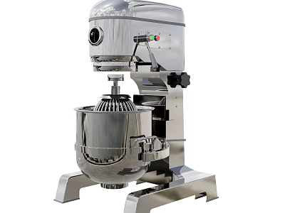 Commercial Kitchen Stainless Steel Stand Mixer Professional Heavy Duty Food Preparation Equipment 3d model